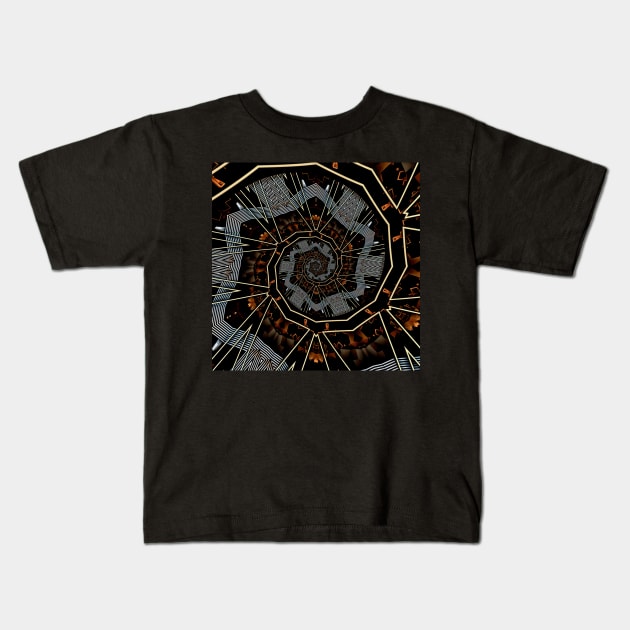 Spiral Staircase Kids T-Shirt by dammitfranky